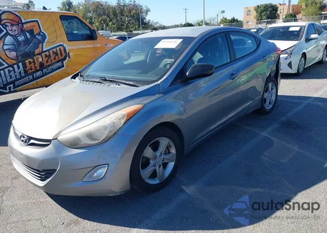 2012 Hyundai Elantra Gls (Ulsan Plant) from USA, damaged, VIN KMHDH4AE1CU297588